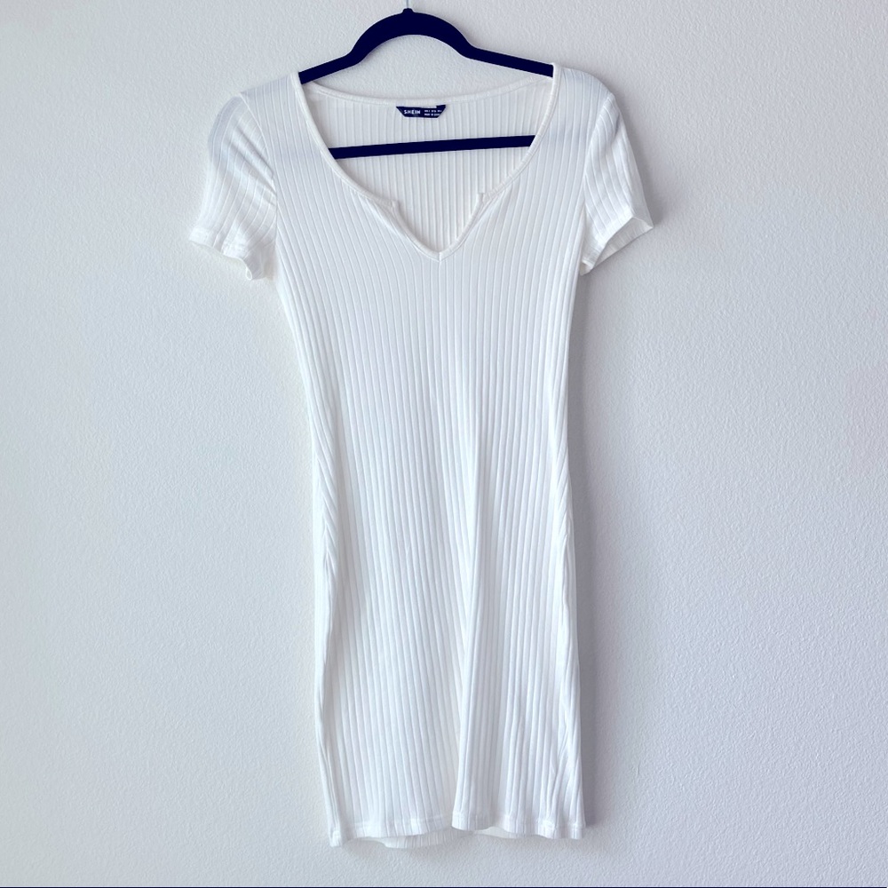 NEW - SHEIN Fitted White Dress - Size S
